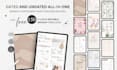 design etsy digital planner, hyperlinked planner and ebooks