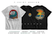 custom creative illustrated t shirt design