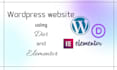 create a responsive wordpress website using elementor  divi also install chatgpt