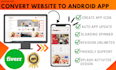 do convert any website into an android app within 24 hours
