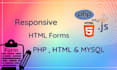 create contact form, HTML form, PHP web forms email service, spam protection