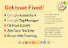 fix google ads conversion,ga4 server side tracking,facebook pixel conversion API