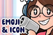 create custom emojis and icons