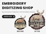 create embroidery design logo patch digitizing into dst pes
