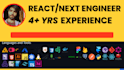 be your react js next js javascript node js developer