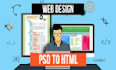 convert your design into the html code