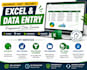 do csv data entry, spreadsheet data cleanup in excel