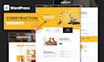 create a modern construction website with wordpress