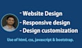 website design using HTML CSS js and bootstrap