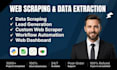do web scraping, data mining, email scraping and data extraction