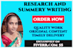 do quality research and summary writing with survey