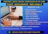 do fast excel data entry, pdf conversions, copy paste, find emails in 24 hrs