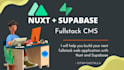 create fullstack app with vue, nuxt and supabase