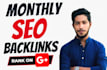 do manually contextual SEO backlinks package dofollow white hat link building