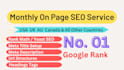 do monthly on page SEO for wordpress website google ranking in USA,UK,au,canada