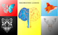 design custom polygonal or geometric logo in 24hrs