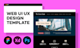 design a modern website landing page in figma UI UX