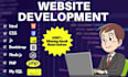do website development with html, css, javascript, php,and boostrap