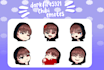 draw cute custom chibi emotes for twitch streamer