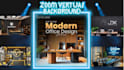 design fully custom zoom virtual background with your logo