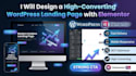 design a high converting wordpress landing page with elementor