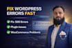 troubleshoot fix or repair wordpress bug issue and errors fast