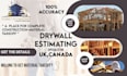 do drywall material takeoff and cost estimation of construction projects