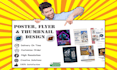 design an amazing poster, thumbnail and flyer