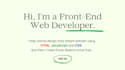 be your front end web developer using HTML, CSS,javascript