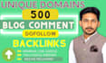 build high quality manual dofollow blog comments backlinks