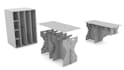 create video 3d assembling each piece of the best furniture