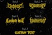 design a retro heavy metal logo