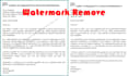 add and will remove the watermark in the pdf files