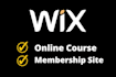 create wix online course website design, wix membership site setup, sales funnel