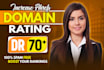 increase ahrefs domain rating dr 70 with authority backlinks