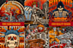 draw skull skeleton artwork for logo and merchandise