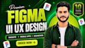 do figma website design, figma app design, mobile app ui ux design and web app