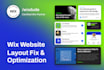 fix and optimize your wix website layout