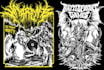 create a dark art heavy metal merch illustration