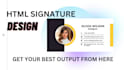 make a professional and clickable html email signature
