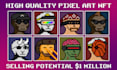 create unique nft pixel art collections