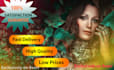 retouch, resize and  remove background for any images