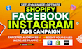 setup shopify facebook ads, fb meta ads, fb ads campaign for leads and sales
