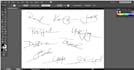 do scripted cursive handwritten logo signature