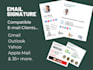 make modern HTML email signature for outlook,gmail and apple