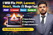 fix laravel error or PHP website bug urgently