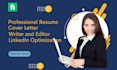 write ats resume, cover letter and linkedin profile