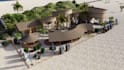 create 3d render for landscape design, backyard, garden, patio, pool in 24 hours