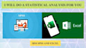 do statistical data analysis with IBM spss and excel