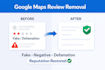 remove fake harmful google maps and business reviews